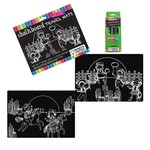 Imagination Starters Chalkboard Cowboy Cowgirl Travel Placemat Set of 2 9x12
