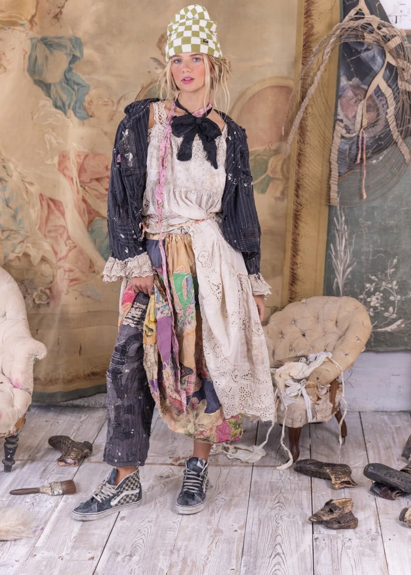 Magnolia Pearl Kelley Cropped Coat Ozzy Pinstripe Jacket 785