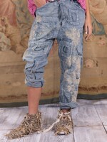 Magnolia Pearl Lace Emb. Miner Denims Washed Indigo Pants 520