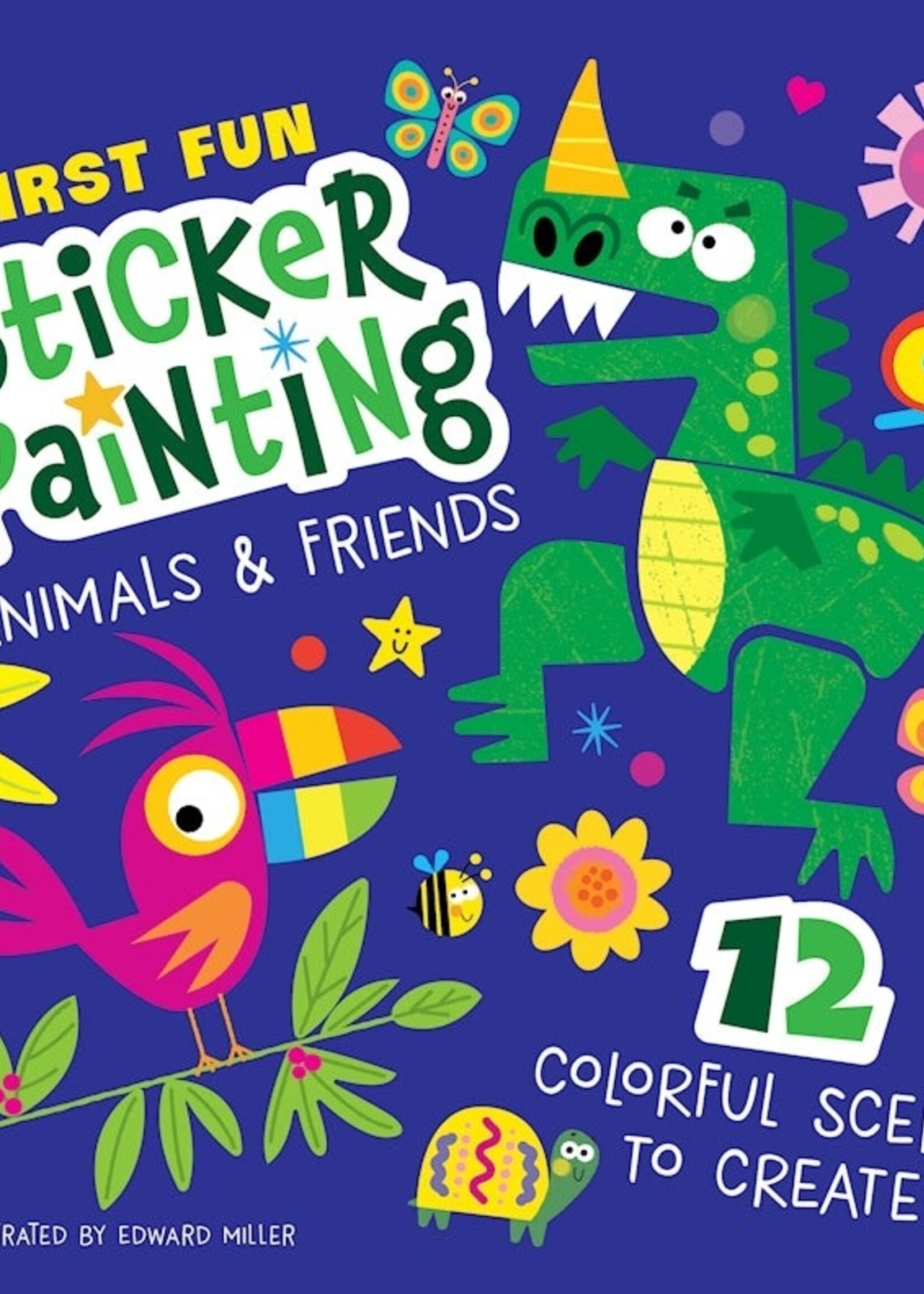 Sticker Painting Book Animals & Friends
