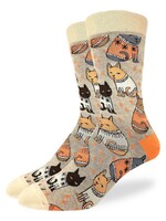 Good Luck Sock Men's Sweater Cat Socks