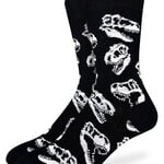 Good Luck Sock Men's Dinosaur Skulls Socks