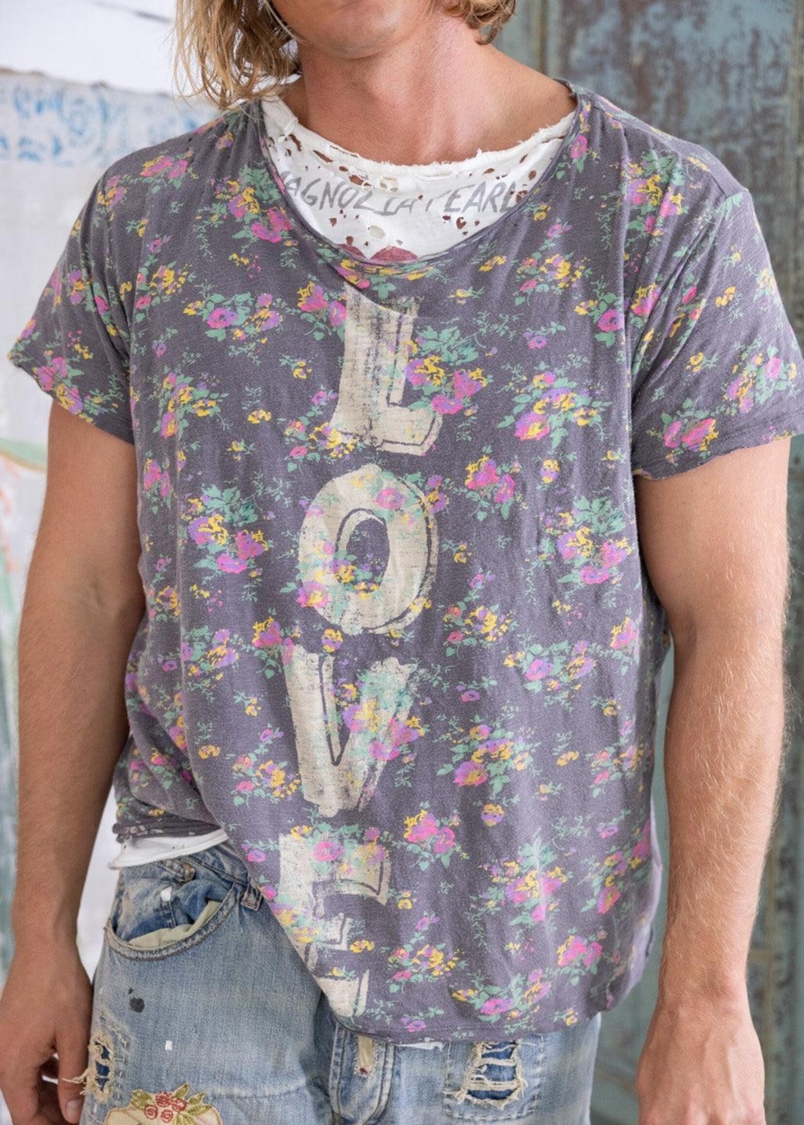 Magnolia Pearl Floral Circus Love Tee Shirt 1667 Ramon