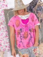 Magnolia Pearl Blockprint Sun Within Tee Top 1748 Roza