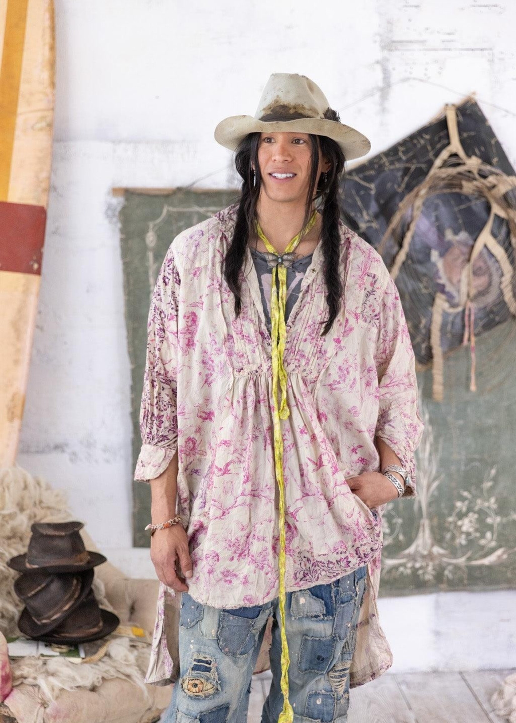 Magnolia Pearl Patchwork Cordelia Night Shirt Top 1642 Eternal