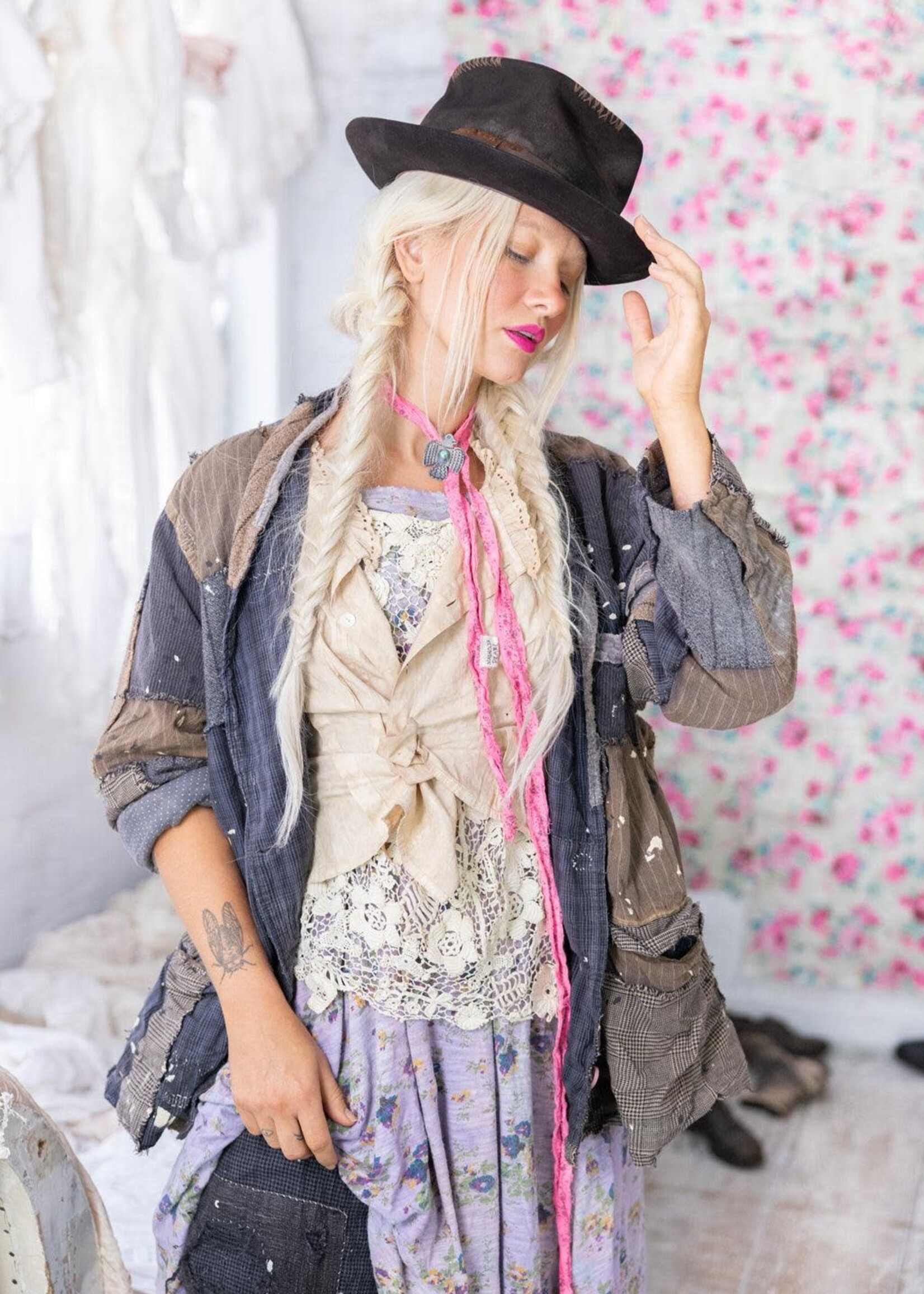 Magnolia Pearl Charlotte Shawl Collar Coat Jacket 802 Pioneer