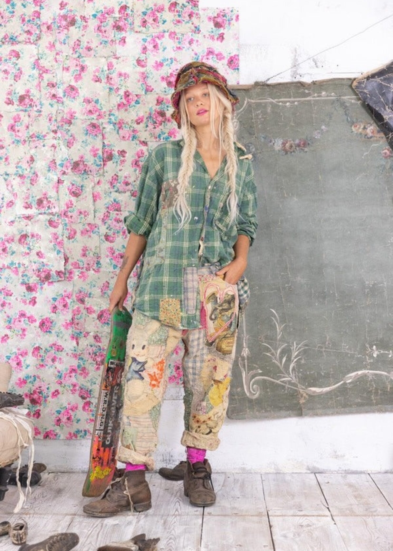 Magnolia Pearl Patchwork Miner Pants 523