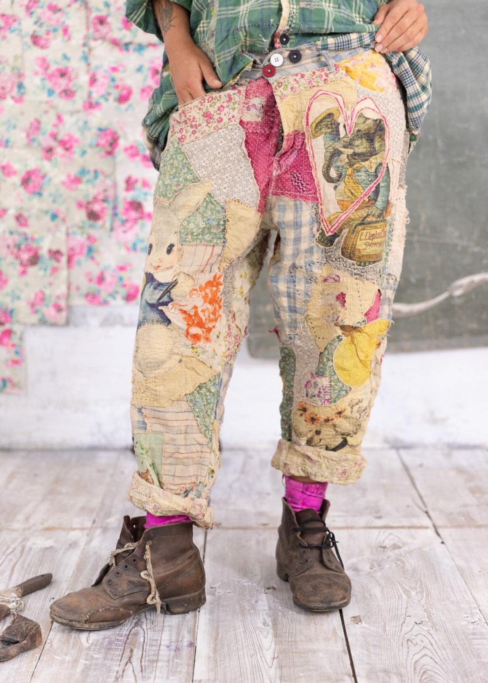 Magnolia Pearl Patchwork Miner Pants 523