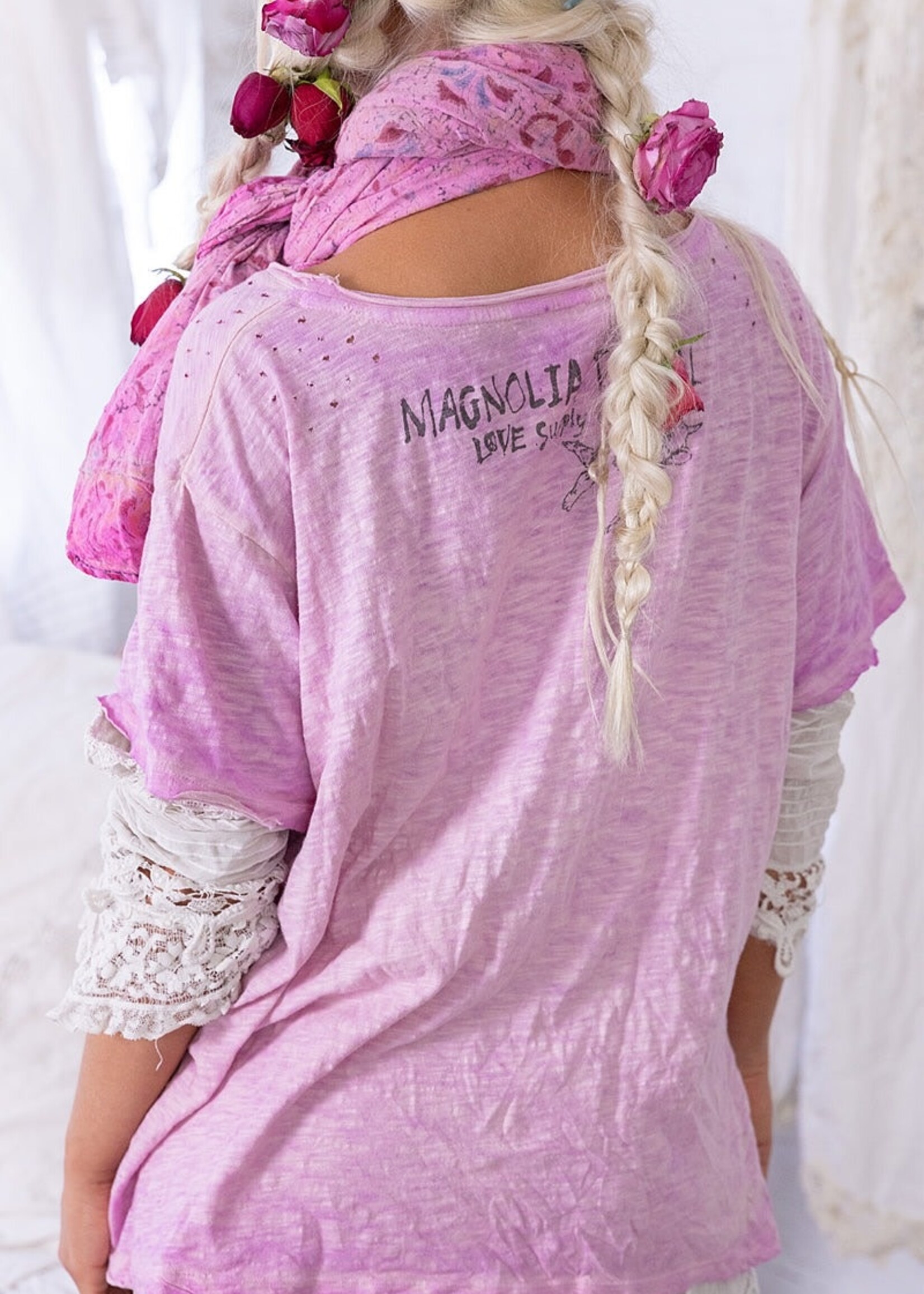 Magnolia Pearl Jesus Wept Tee Top 863 Purple Haze