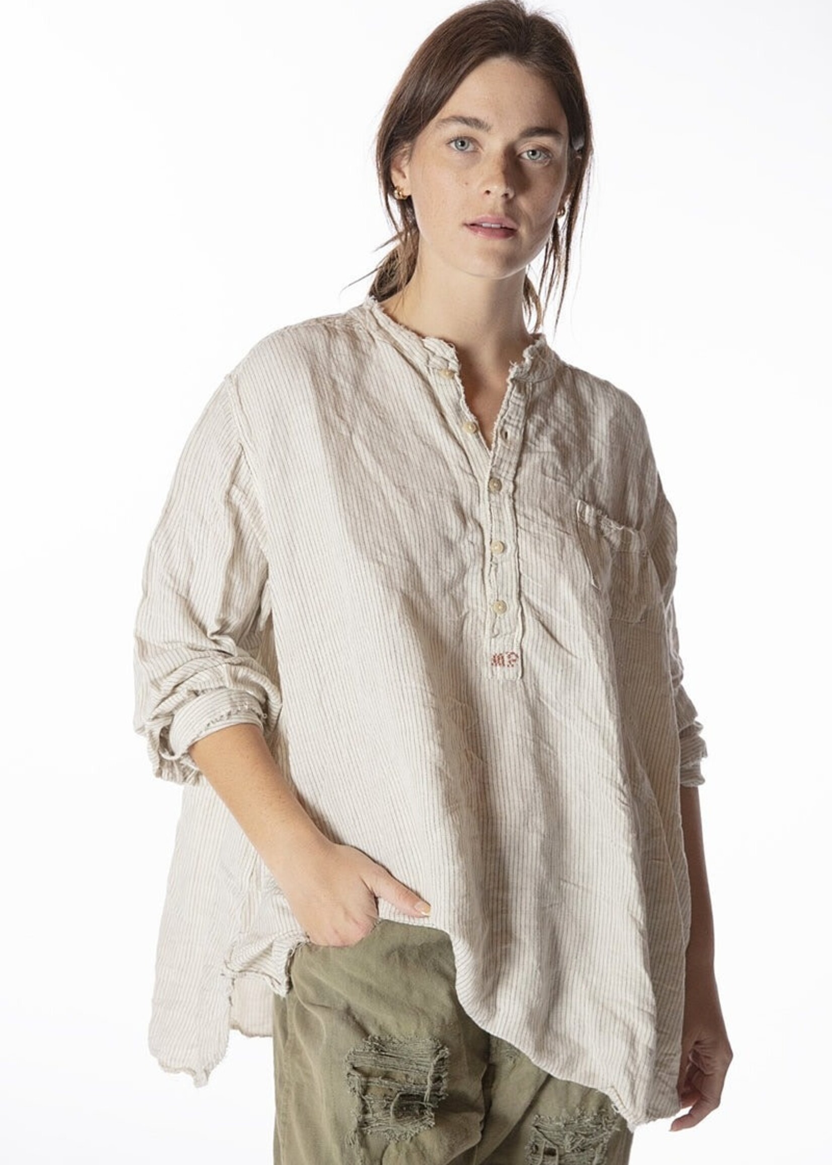Magnolia Pearl Viscose Linen Idgy Mens Shirt Top 861 Humphrey