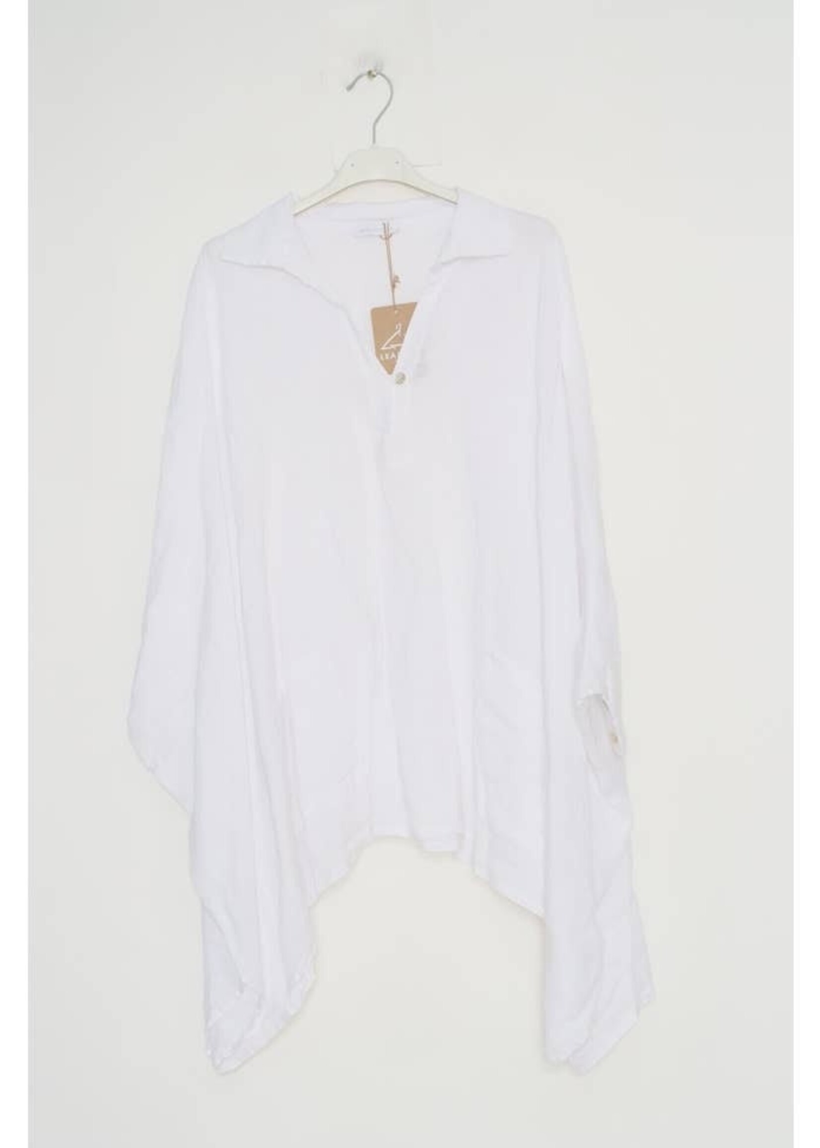 LOU+LOU LOU+LOU Linen Tunic Top w/ pockets One Size