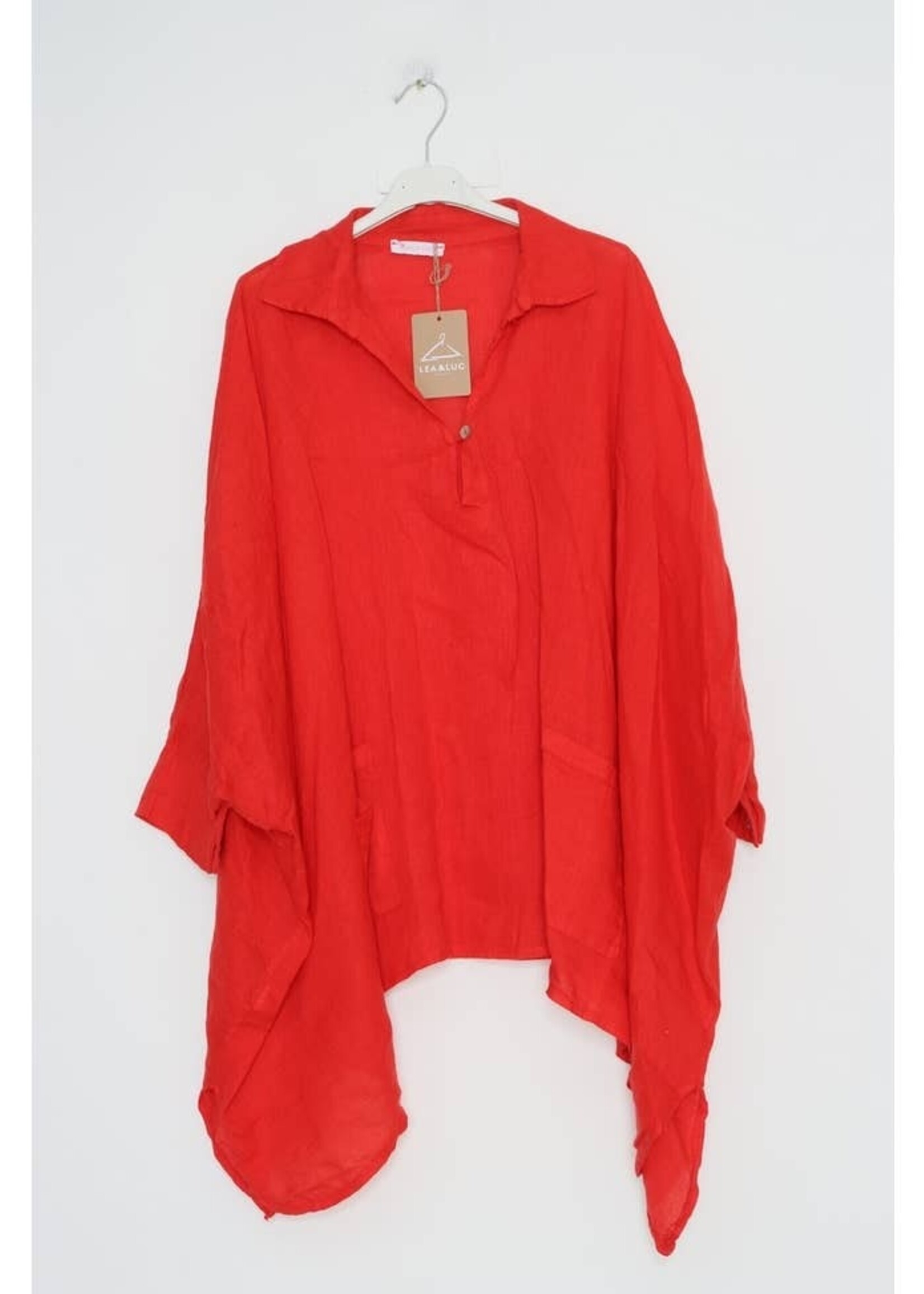 LOU+LOU Linen Tunic Top w/ pockets One Size