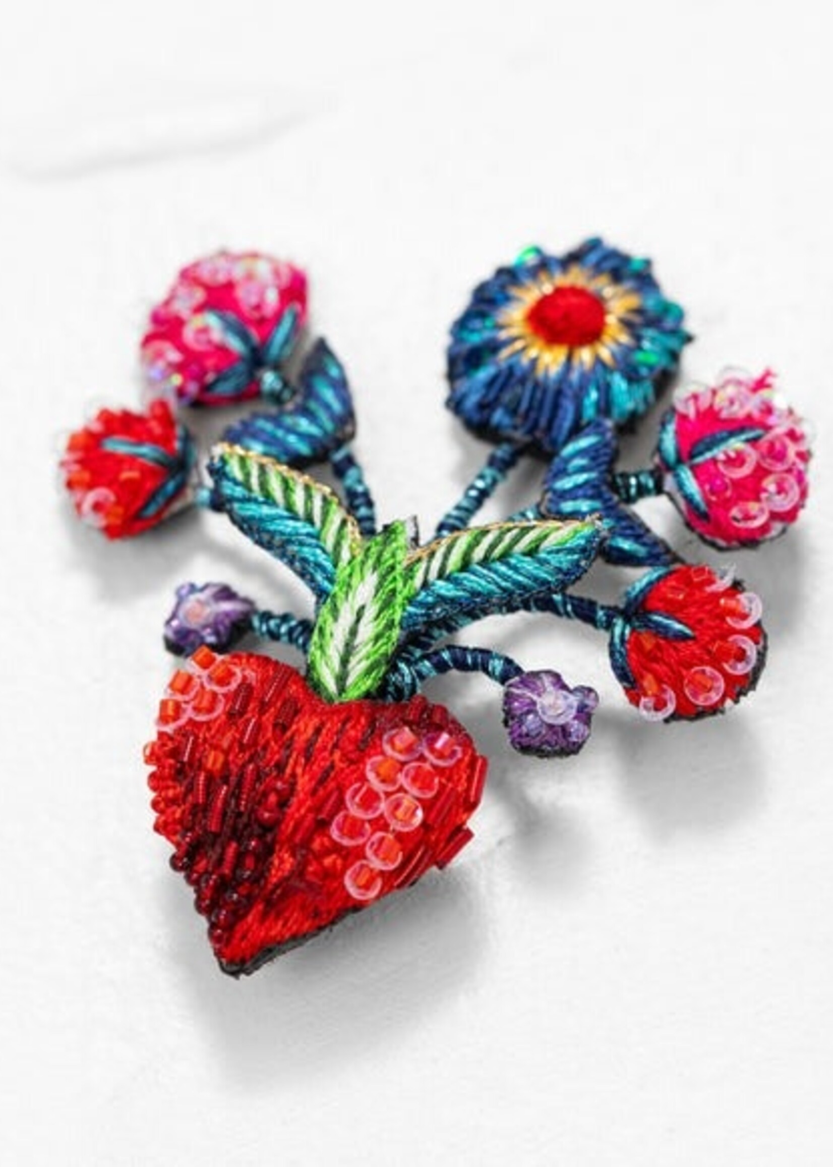 Trovelore Handmade Frida's Flowers Brooch Pin