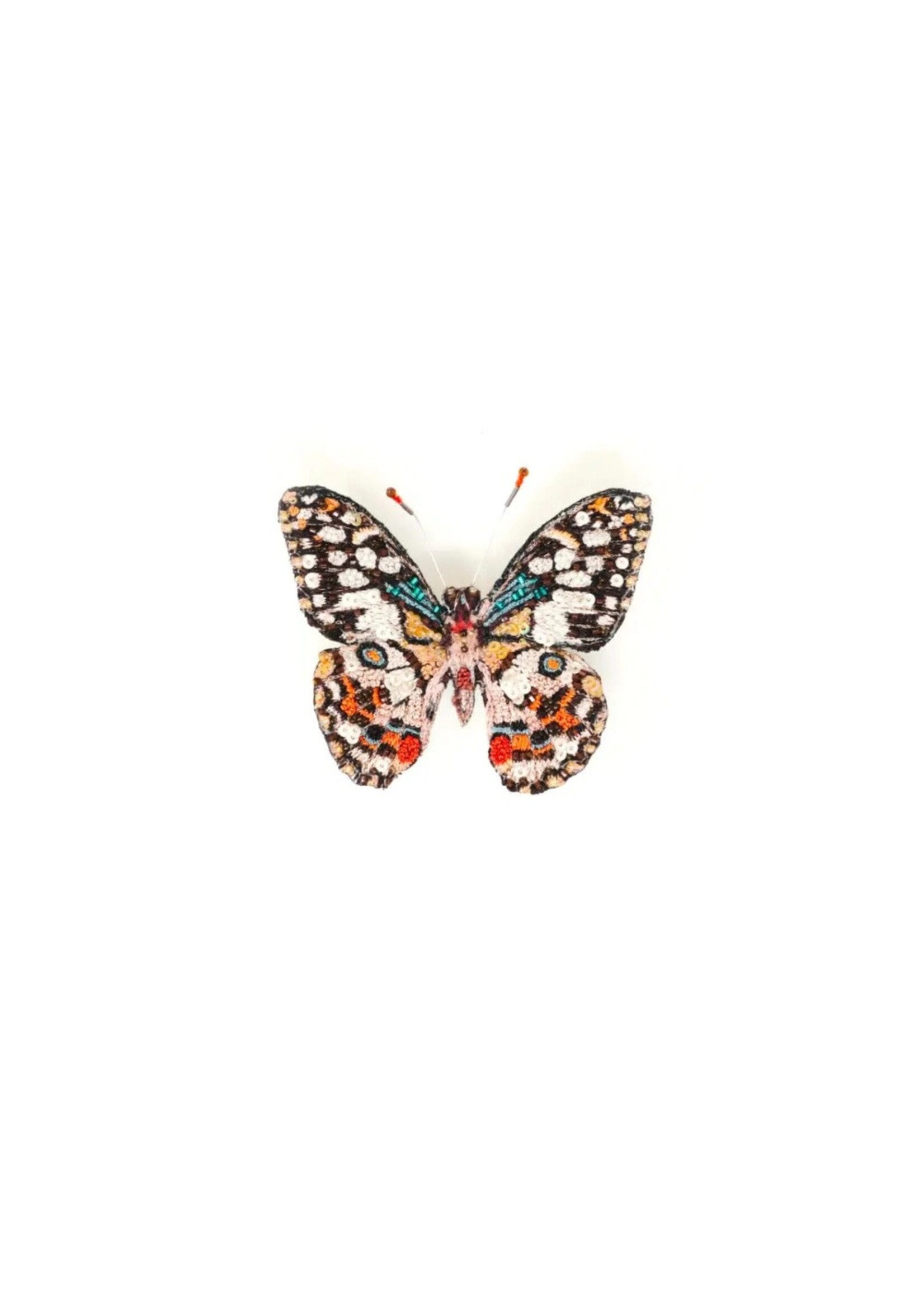 Trovelore Handmade Lime Swallowtail Butterfly Brooch Pin