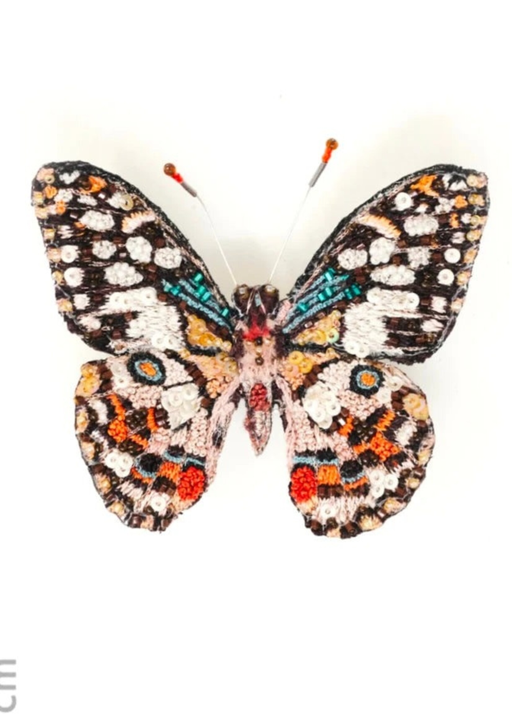 Trovelore Handmade Lime Swallowtail Butterfly Brooch Pin