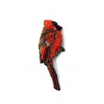 Trovelore Handmade Red Cardinal Brooch Pin