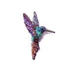 Trovelore Handmade Colibri Hummingbird Brooch Pin