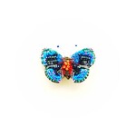 Trovelore Handmade Mazarine Glory Butterfly Brooch Pin