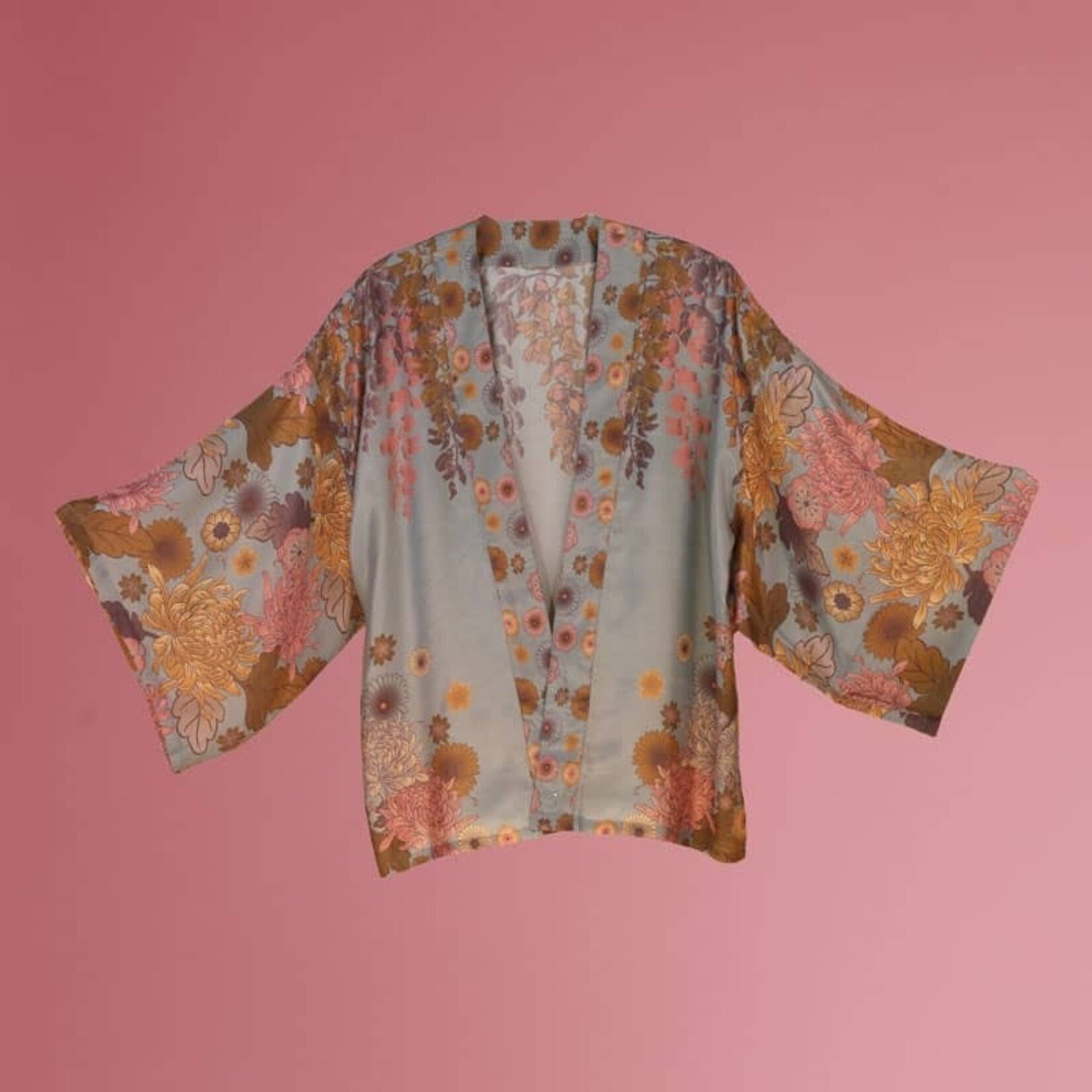 Powder UK Powder UK Kimono Jacket Trailing Wisteria Ice