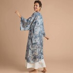 Powder UK Powder UK Tropical Toile Denim & Petal Kimono