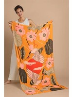 Powder UK Powder Crane at Sunrise Scarf Mustard