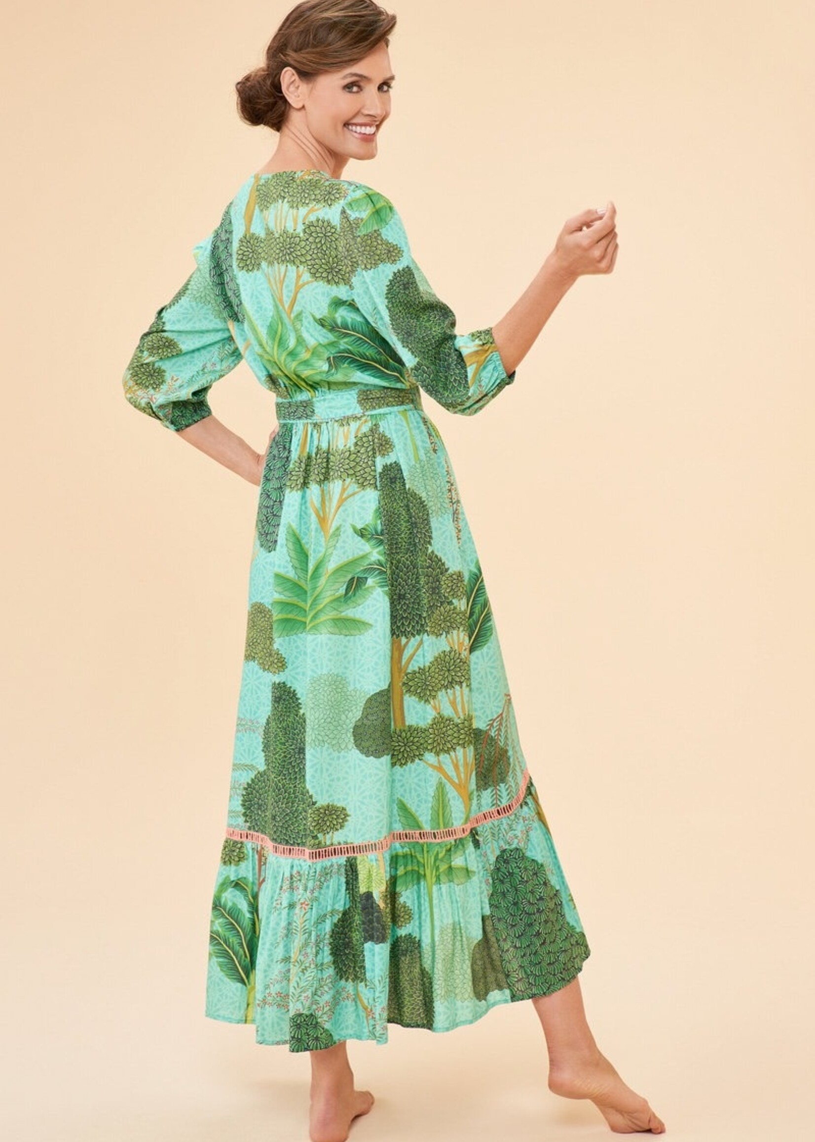 Powder Wrap Dress Secret Paradise Aqua