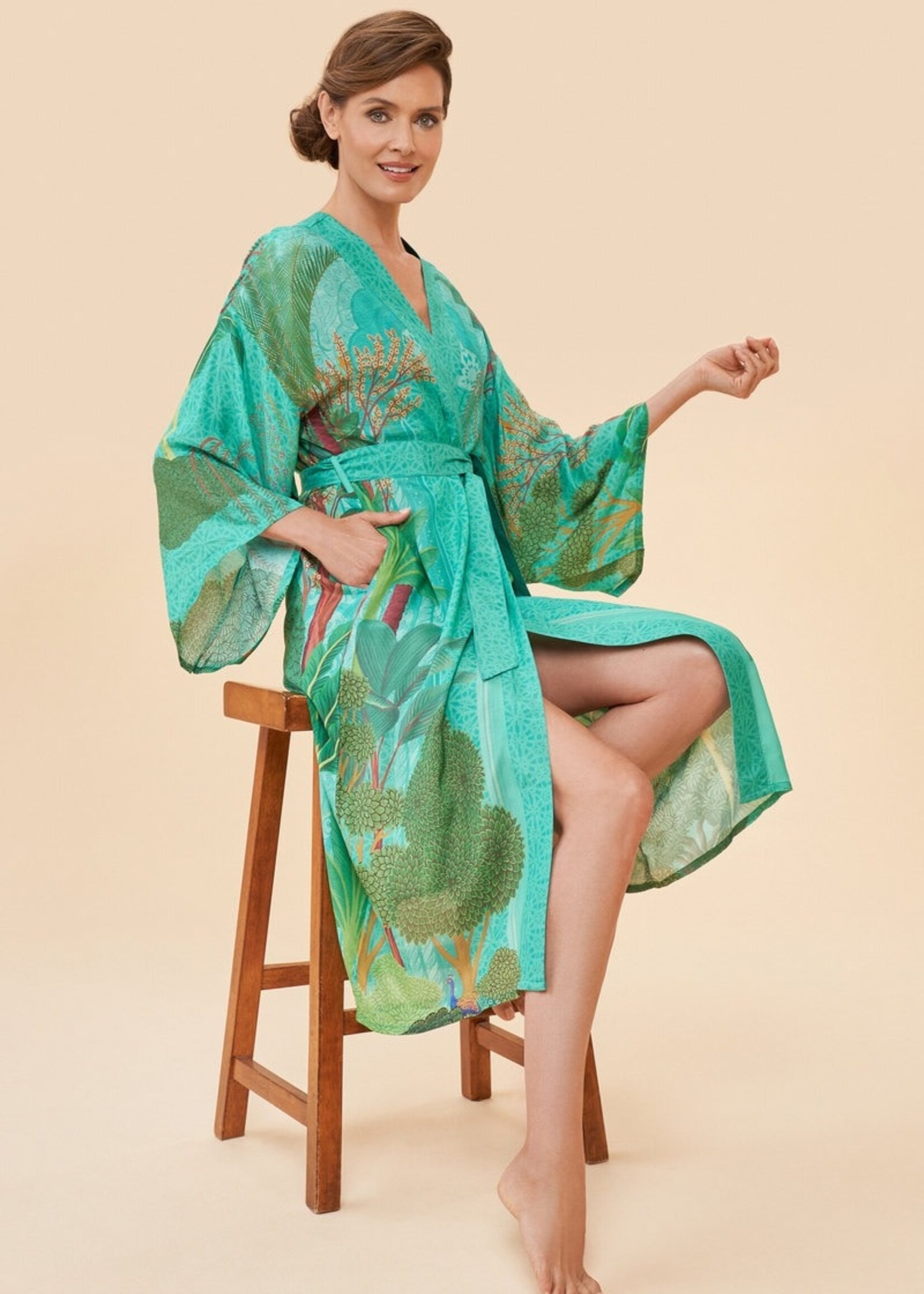 Powder UK Secret Paradise Aqua Kimono