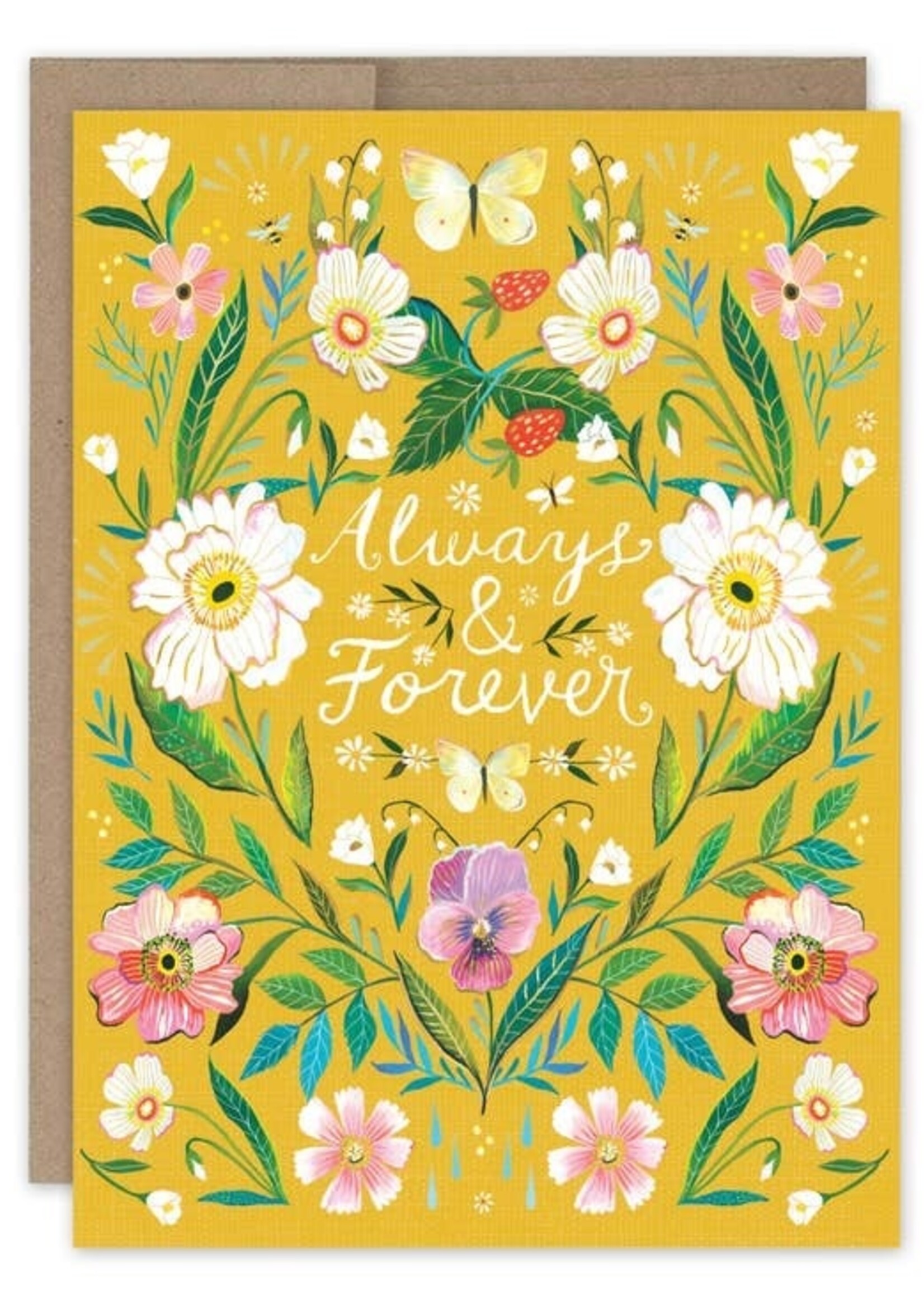 Biely & Shoaf Co Always & Forever Anniversary Card Katie Daisy