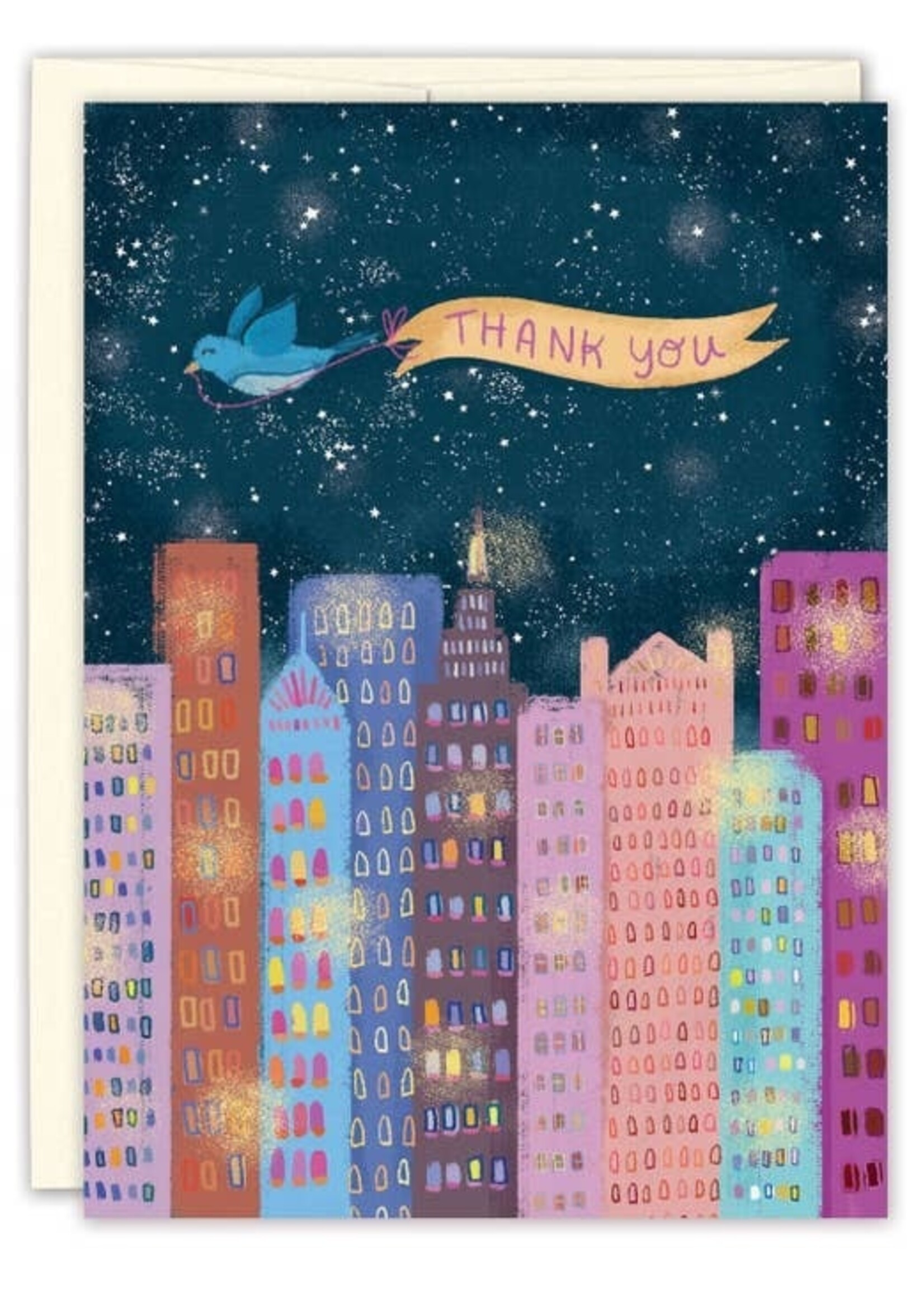 City Lights Thank you Card  Joy Laforme