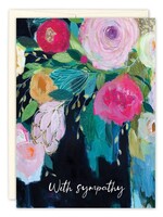 Biely & Shoaf Co Deep Blooms Sympathy Card Carrie Schmitt