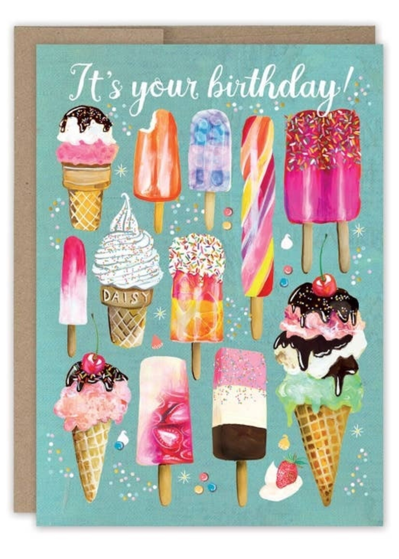 Biely & Shoaf Co Frozen Treats Birthday Card Katie Daisy