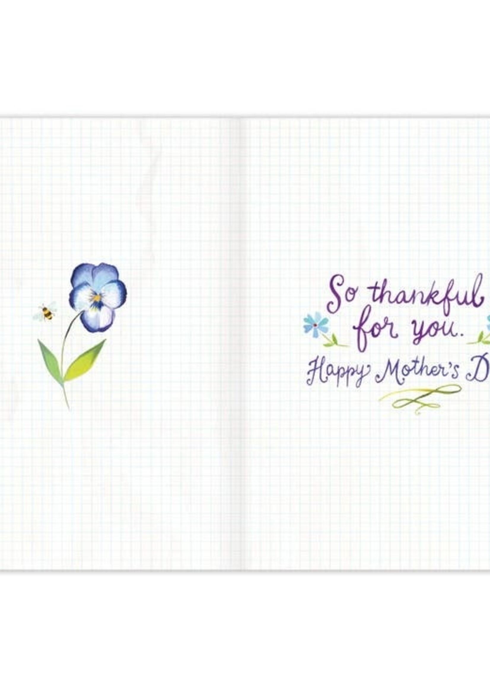 Mother's Day Lovely Pansies card Katie Daisy