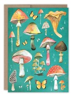 Biely & Shoaf Co Mushrooms Blank Card Katie Daisy