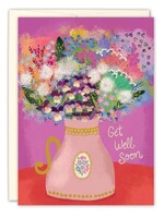 Biely & Shoaf Co Pitcher Bouquet Get Well Card  Joy Laforme
