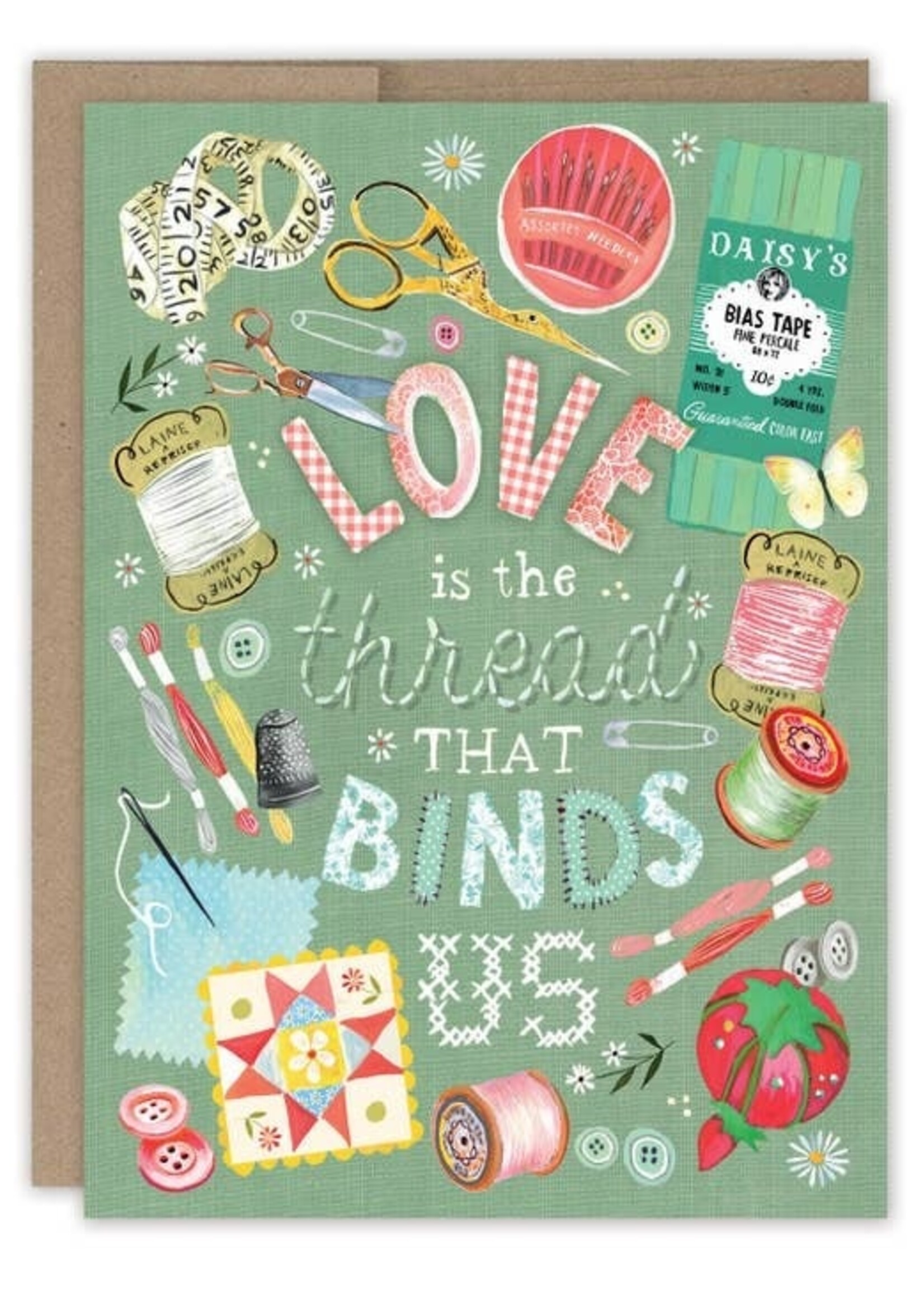 Biely & Shoaf Co Sewing Thank You Card Katie Daisy