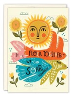 Biely & Shoaf Co Friendship Sunshine Bird Flock card Kenzie Kae Elston