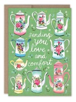 Biely & Shoaf Co Teapots Get Well Card Katie Daisy
