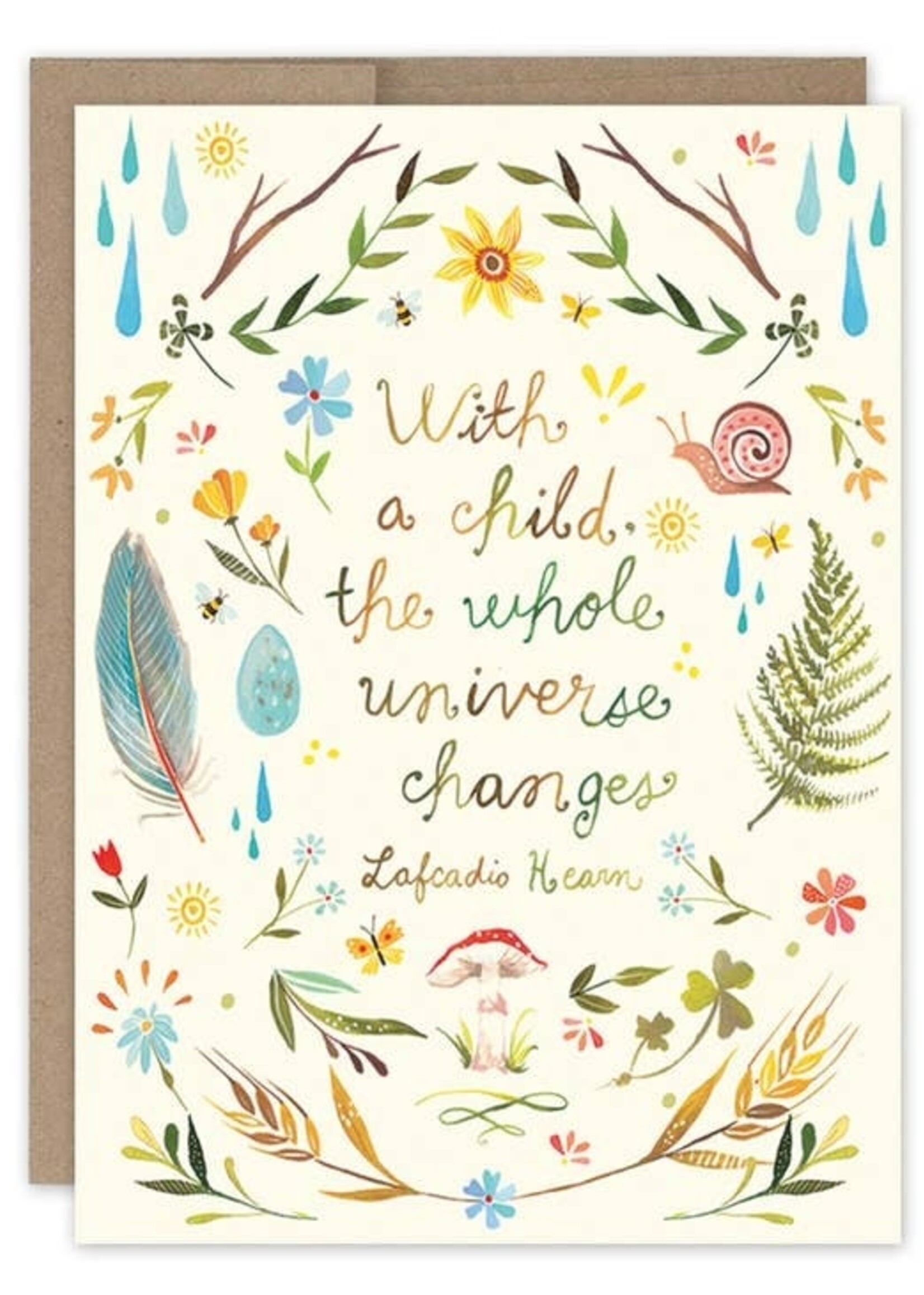 Biely & Shoaf Co Universe New Baby Card Katie Daisy