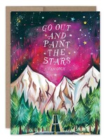 Biely & Shoaf Co Night Sky Encouragement Paint The Stars Card Katie Daisy