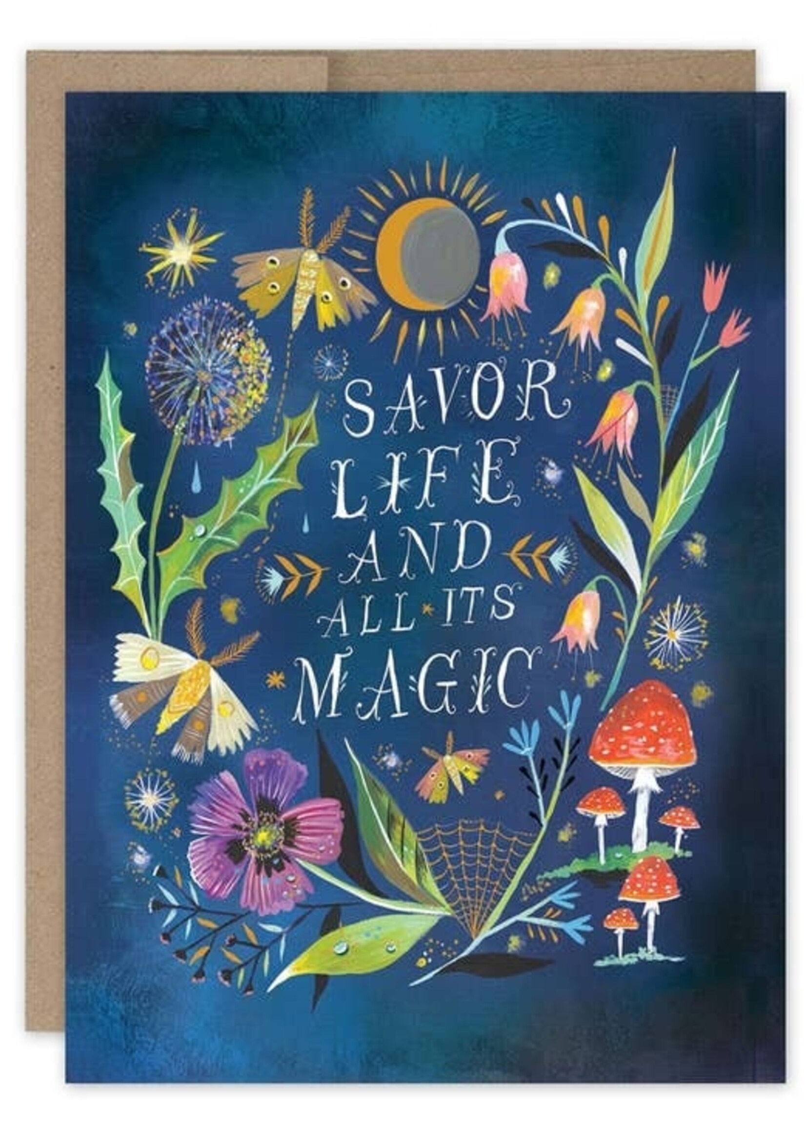 Biely & Shoaf Co Savor Life Birthday Card Katie Daisy