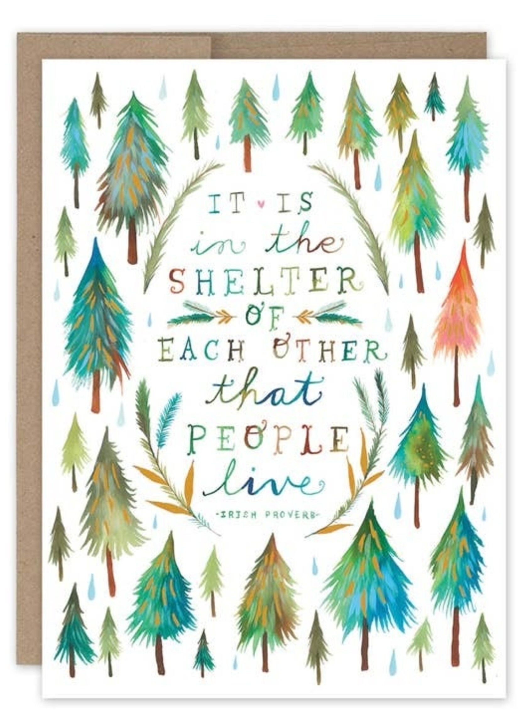 Shelter of each other anniversary Card Katie Daisy