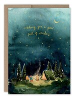 Biely & Shoaf Co Starry Night Camping Birthday Card Louise Mulgrew
