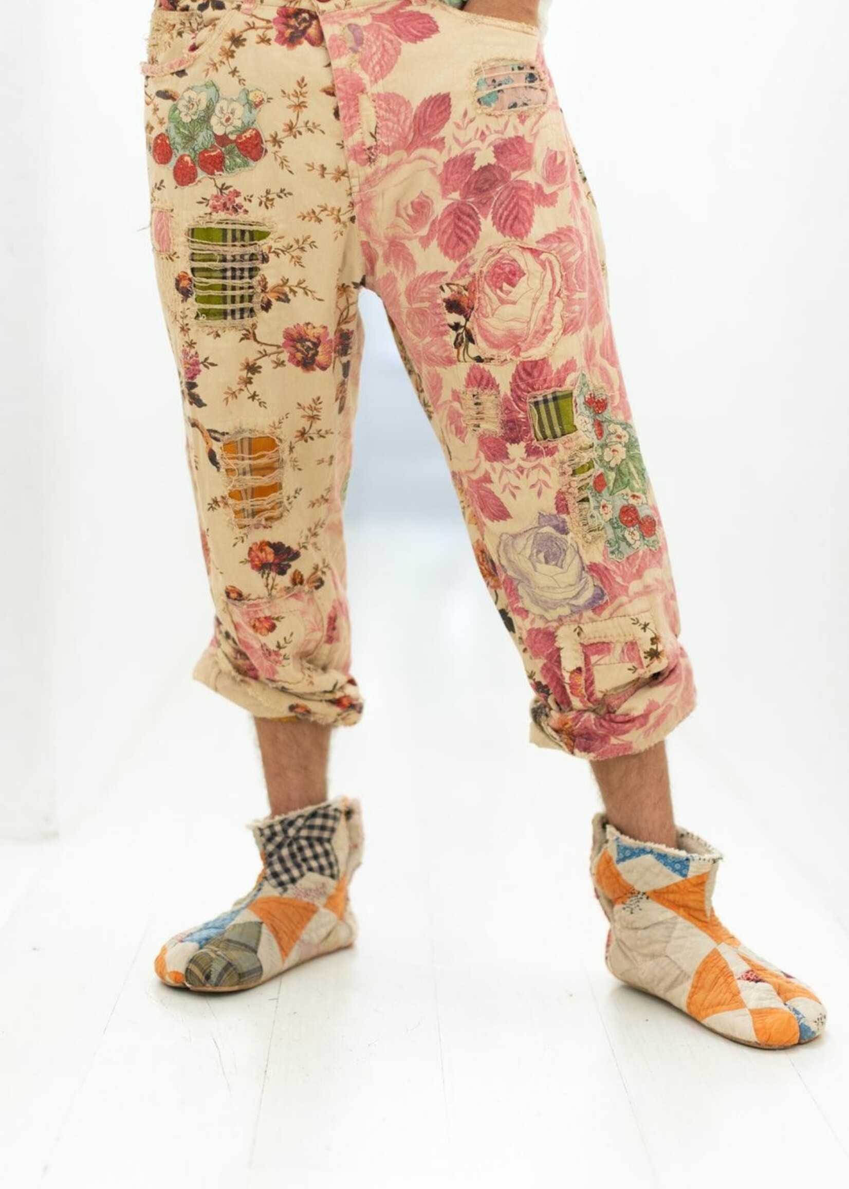 Magnolia Pearl Floral Miner Denim Pants 522 Strawberry Patch One Size