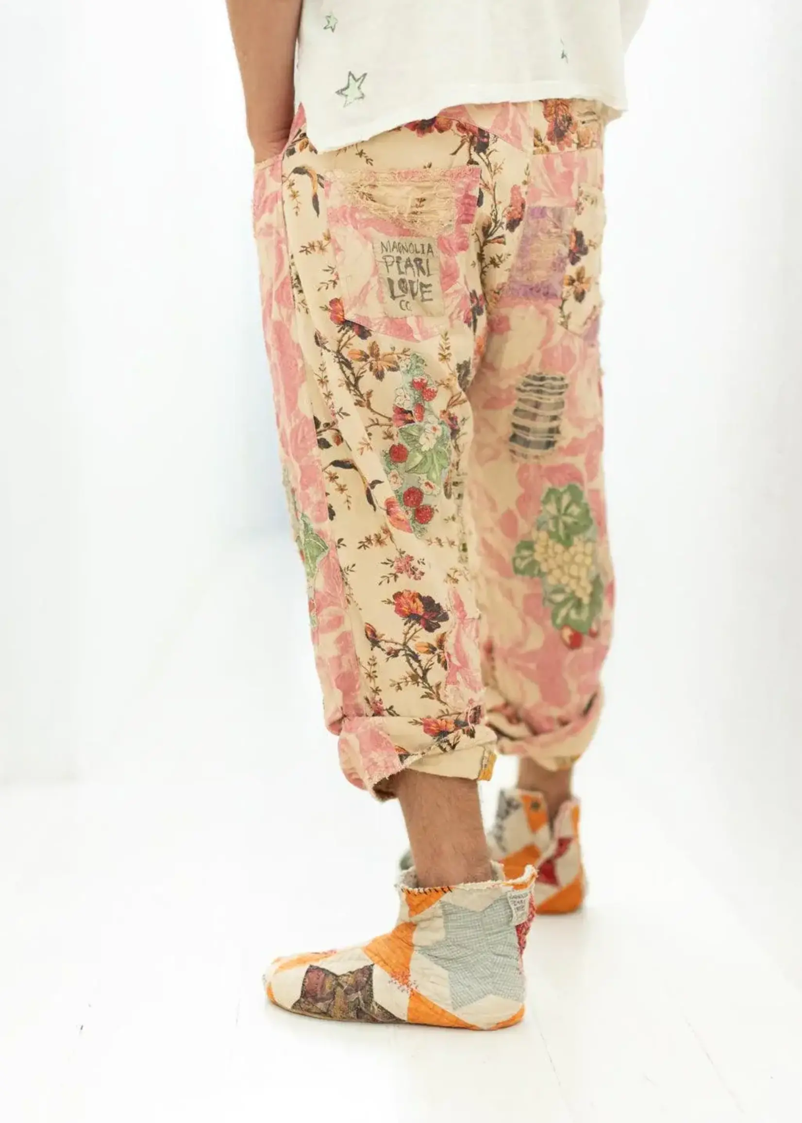 Magnolia Pearl Floral Miner Denim Pants 522 Strawberry Patch One Size