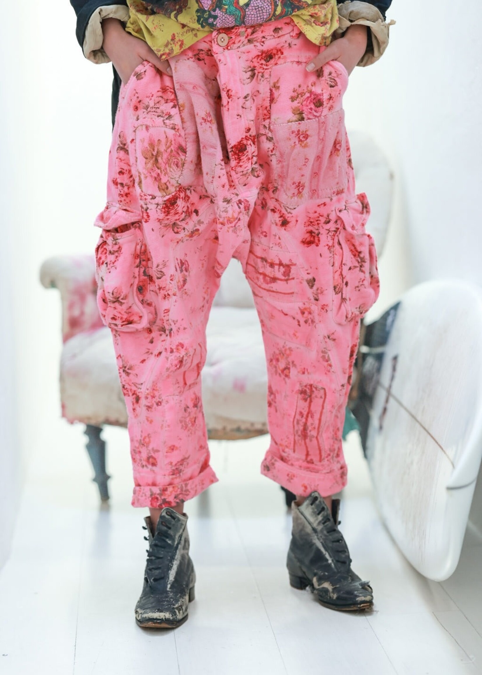 Magnolia Pearl Floral Pasha Cargo Pants 547 Azalea