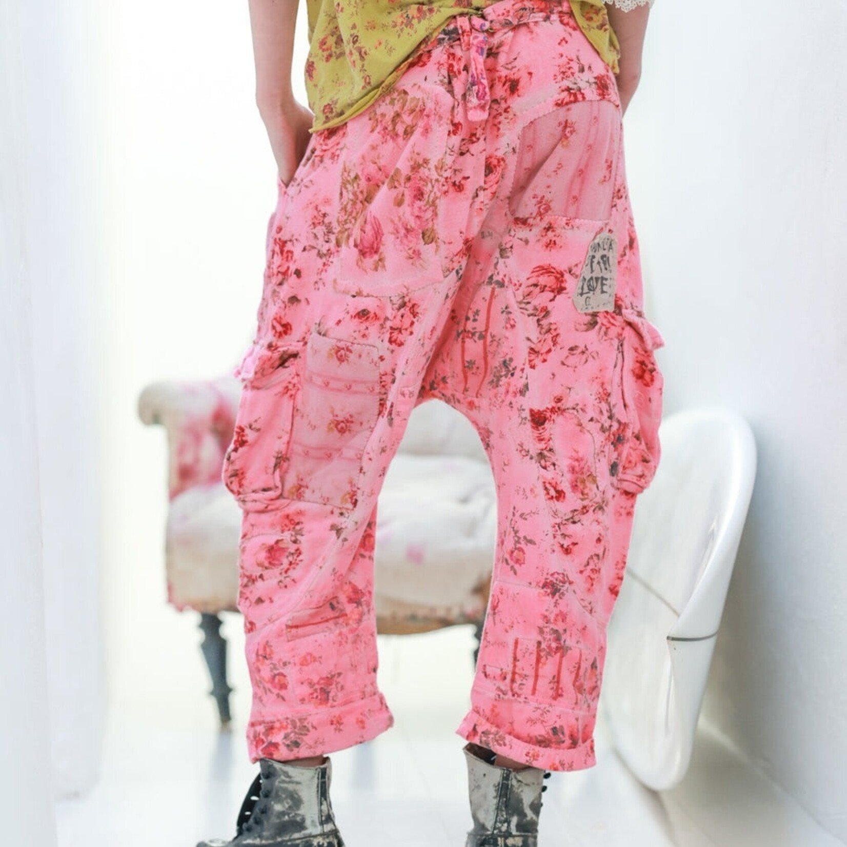 Magnolia Pearl Floral Pasha Cargo Pants 547 Azalea