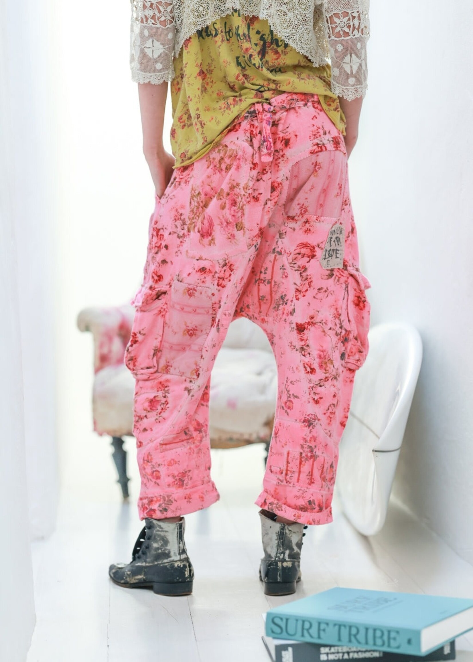Magnolia Pearl Floral Pasha Cargo Pants 547 Azalea