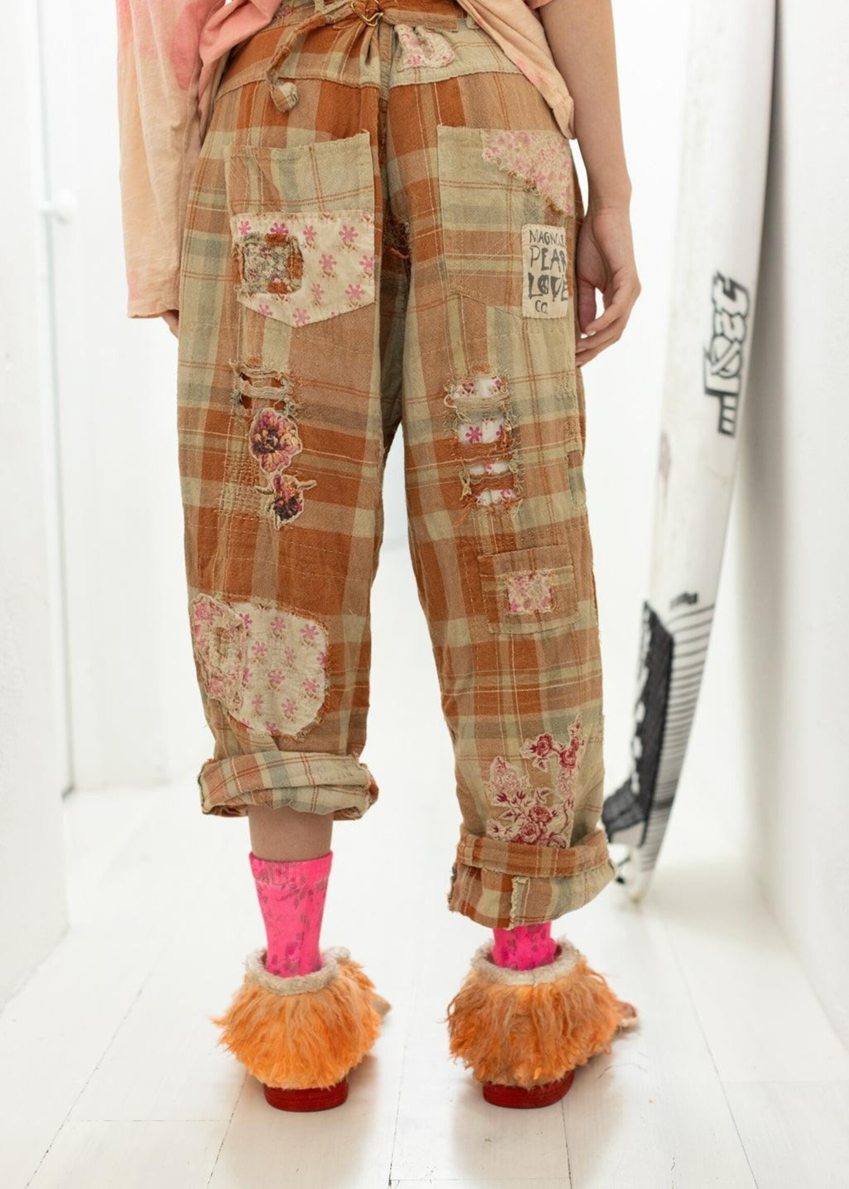 Magnolia Pearl Patchwork Crossroads Pants 567 Carmel