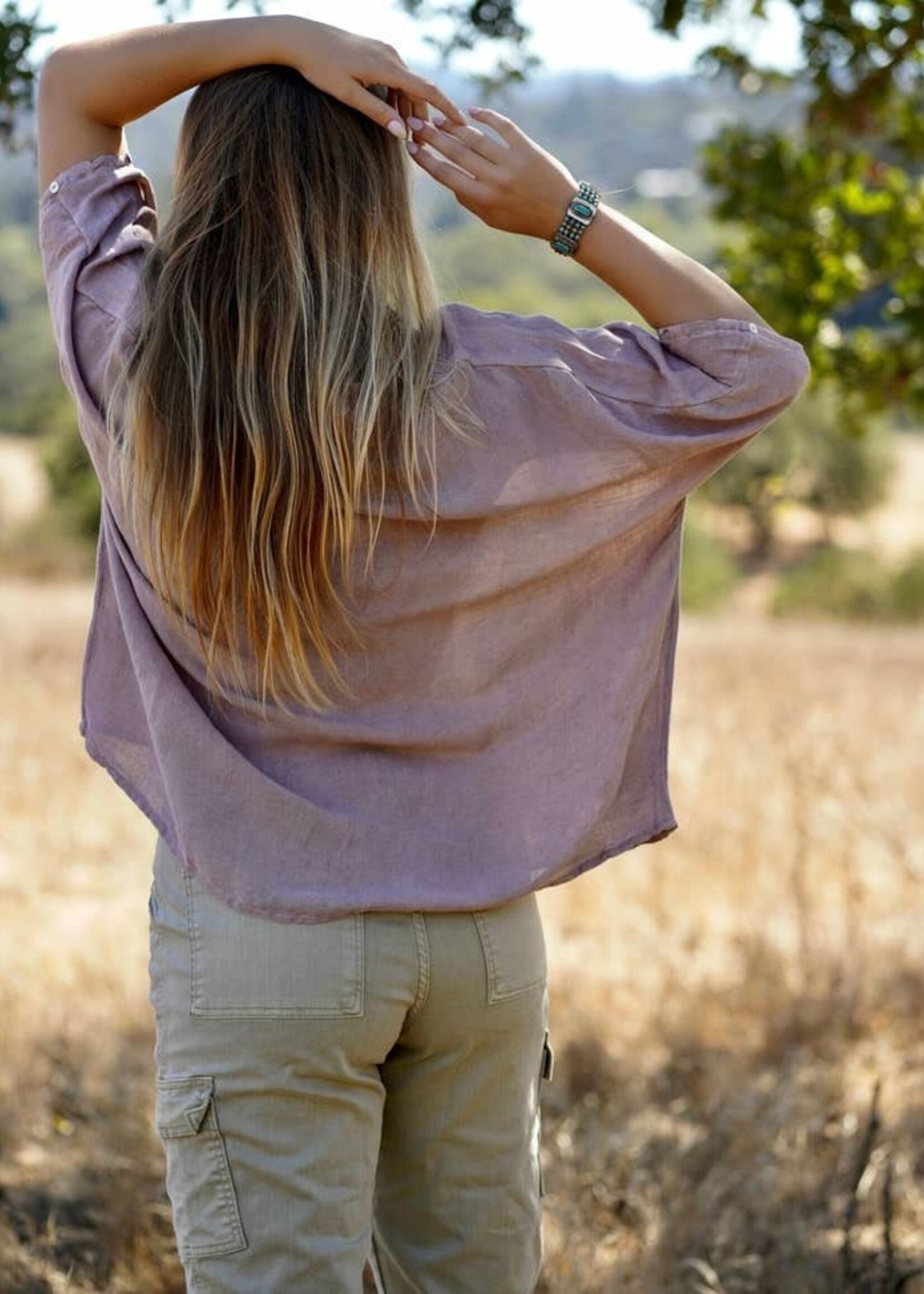 dolma Everly Linen Top - One Size