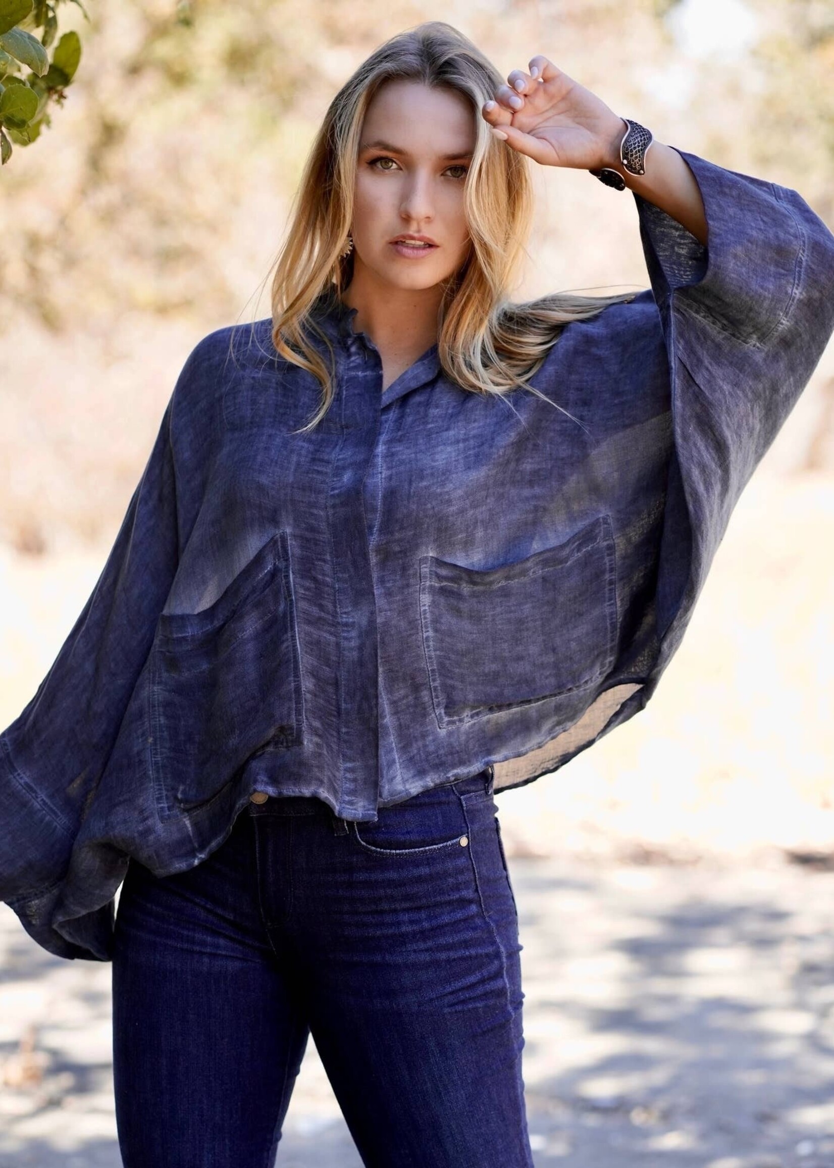 dolma Gemma Linen Jacket - One Size